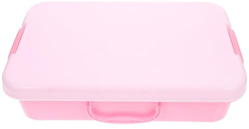 Vaguelly Tragbare Sandschale Mit Deckel Kunststoff-Sandkasten Mit Griffen 15 X 10 Zoll Großer Sandkasten Für Sensorische Aktivitäten Im Innen- Und Außenbereich