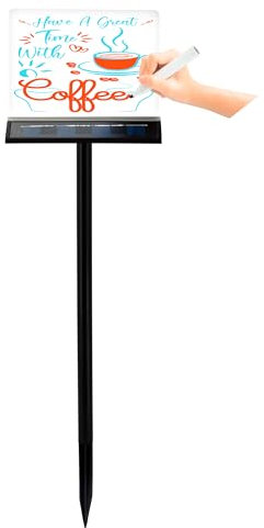LED's light 1000447 Solar LED-Acrylboard mit 3x Marker für Party und Garten