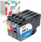 hehua LC424 Druckerpatronen Kompatible für Brother LC424 Patronen Set LC424 Tinte LC 424 LC-424VAL für Brother DCP-J1200W Patronen DCP-J1200WE Patronen (1 Schwarz,1 Cyan,1 Magenta,1 Gelb,4 Pack)