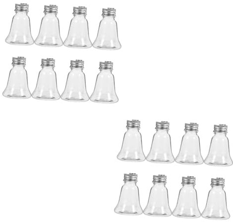 Cabilock 20 Piezas De Decoración De Botellas De Vino Navideñas Frascos De Dulces Portátiles Botellas con Tapas Botella De Leche Vacía Botellas De Jugo Botellas Vacías De Agua