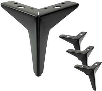 Komodee Möbelfüße Schwarz 13 cm
