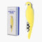 Budgie Bottle Opener / 3-in-one Opener Cutter Corkscrew/Novelty Bird Colourful Beer Bottle Opener (Yellow)