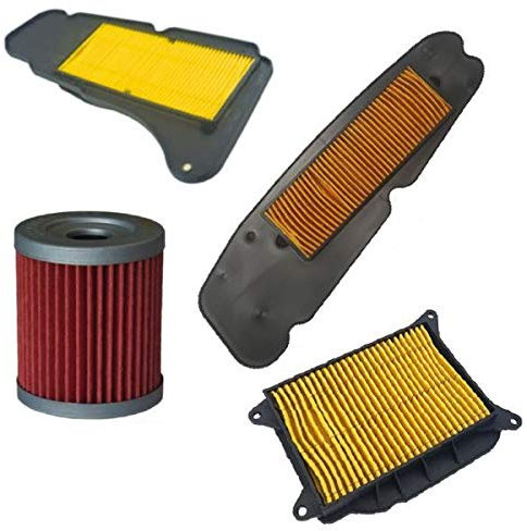 E-BIKERS.IT Kit filtri Aria +Filtro Olio Compatibile con Majesty X-Max 400