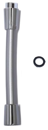 Brauseschlauch-Verlängerung - 15 cm Länge - 5 lagig - hochwertiges Chromdesign