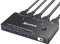 YOUTINGHDAV KVM Switch 2 PC 1 Monitor HDMI, USB 3.0 KVM Switch HDMI 2 Port 8K@60Hz 4K 120Hz HDCP 2.3, HDMI2.1-USB-Switch Teilen Tastatur Maus, KVM Switches USB3.0 mit Wired Remote