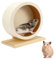 Tkxjry 15cm Leise Laufrad Hamster, Kleintierzubehör Laufrad, Hamster Holzlaufrad, Nagerlaufrad, Kommt mit 2 Anti Rutsch Pads, für Hamster, Rennmäuse, Chinchillas