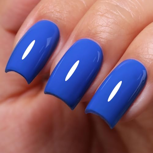 Firedeep 10ml Dark Blue Gel Nail Polish Hema Free Soak Off Summer Nails Gift for Girls