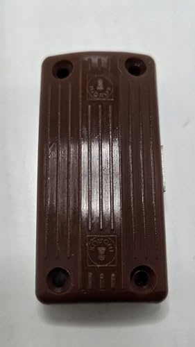 Cierre falleba de puerta de armario MARRON CON LLAVE 70 x 35 mm cerradura