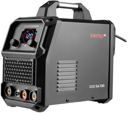 Soldador MIG FLUX MMA Dnipro-M SA i120, 120A, Control Sinérgico 230V | Corriente de soldadura de 20 a 120A │ Compatible con hilo Flux y electrodos 1,6-3,2 mm │ Arco estable desde 170V