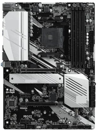 X570 Carte mère Pro4 DDR4 128GB 2X M.2 Prise en Charge 5600 4100 1600 5700 5900 3200 processeur