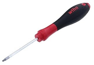 Wiha Schraubendreher SoftFinish® TORX® Tamper Resistant (mit Bohrung) mit Rundklinge (03107) T8H x 60 mm