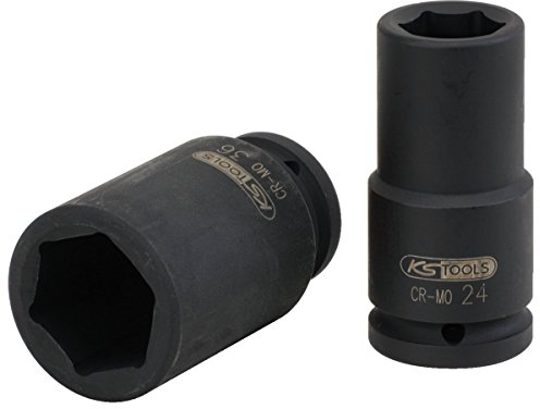 KS Tools 515.1441 - Llaves de vaso de impacto, pavonado (tamaño: 41 mm, 3/4)