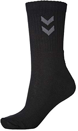 hummel Mädchen 3-pak basic sokker Socken, Schwarz, 14 (46 - 48) EU