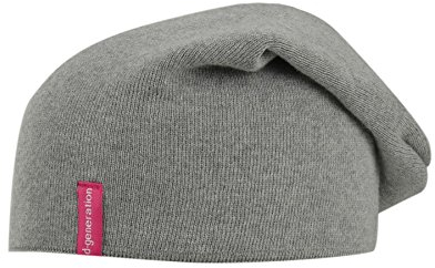 Döll Unisex-Kinder Wende-Bohomütze Strick, Einfarbig, Gr. Large (Herstellergröße: 55), Grau (light gray melange 8100)
