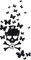 GRAZDesign Wandtattoo Kinderzimmer Mädchen Teenager, Totenkopf mit Schmetterlinge, Wohnzimmer Jugendzimmer Wandaufkleber Klebefolie, 58x30cm, 070 schwarz