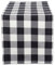 DII Buffalo Check Collection Klassischer Tischläufer im Bauernhausstil, Baumwolle, schwarz/weiß, 108 x 14 (Runner)