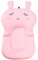 belupai Baby Bad Pad Neugeborenen Baby Faltbare Baby Badewanne Pad Stuhl Regal Neugeborenen Badewanne Sitz Infant Unterstützung Kissen Mat(Rosa Kaninchen)