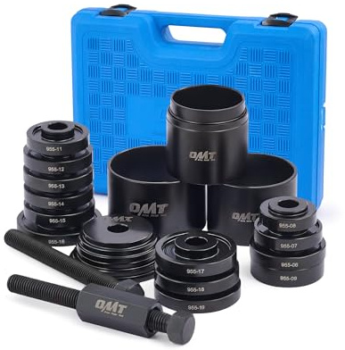Orion Motor Tech Wheel Bearing Press Kit for Front Wheel Drive Bearing Removal & Installation, 24pc Wheel Bearing Puller Tool Set with Sliding Screws Universal Bushings Sleeves