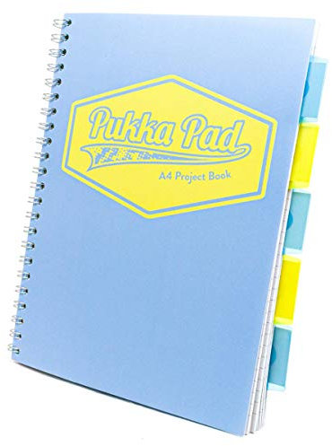 Pukka Blue Projektbuch, A4, Spiralbindung, Pastellfarben