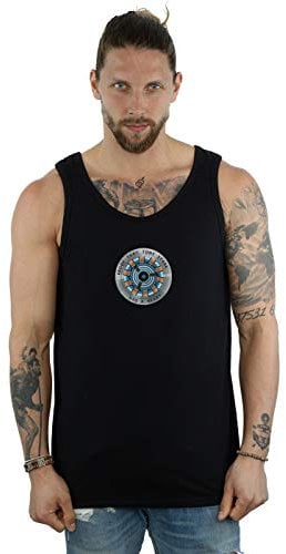 Marvel Men's Avengers Endgame Tony Stark Heart Vest Black Medium