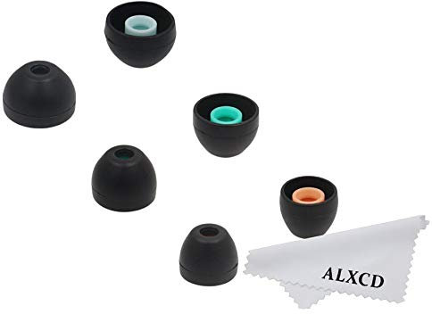 ALXCD Eartips Compatible with Sony in-Ear WI1000X/B Headphone, S/M/L Size 3 Pairs Silicone Replacement Ear Tips Cushion, Compatible with SONY MDR-XB50AP MDR-XB70AP XBA H700 WI1000X [SML](3 Pair)