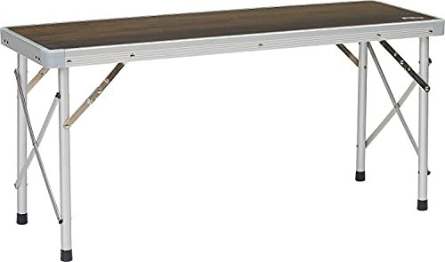 BERGER Sitzbank Livenza │Camping Picknick Bank Sitzhocker Essbank Campingbank Festival Kinderbank │stabil, extrem leicht, klappbar, belastbar bis 150 kg, platzsparend verstaubar, Aluminium (Dunkel)