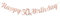 Happy 50th Birthday Banner Crown Garlands Backdrop Bunting Fifty Years Old Anniversary Photo Booth Background DIY Party Decoration Supplies for Boys or Girls Living Room(Rose Gold)