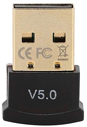 Receptor Bluetooth 5.0, emisor y receptor de audio inalámbrico portátil y ligero, adaptador de audio estéreo USB inalámbrico, receptor de emisor de modo dual para TV PC (negro)