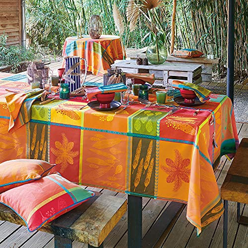 Garnier Thiebaut 42332 Tischdecke Mille Phoenix Automne Beschichtet Rund D 175 Cm