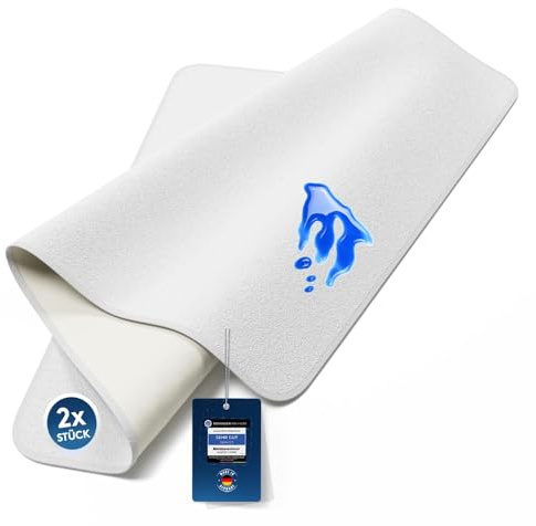 LILENO HOME Matratzenschoner 70x140 cm - 2er Set - Inkontinenzunterlage | [95°C kochfest] u. wasserdicht mit weicher Oberseite aus Baumwoll-Gemisch - Matratzenauflage waschbar Nässeschutz