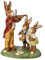 Goebel Die Musikstunde Bunt Osterklassiker Goebel 66845251 DREI musizierende Hasen Breite 13.5 cm × Länge 8 cm × Höhe 16.5 cm