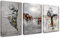 Graffiti Decor Aamd Hand of God Bilder Banksy Abstrakte Straßenkunst Gemälde Romantisches Paar Kunstwerk Nordische Kunst für Wohnzimmer 3 Paneele Kunstdrucke Leinwand Gerahmt Giclée Fertig Aufhängen