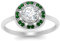 55Carat Lünette Set Art Deco Runder Diamantring Sterling Silber Erstellt smaragd Runde Brillante Form Zierliche Verlobungsringe Pave Einstellung Größe 64 Geschenk