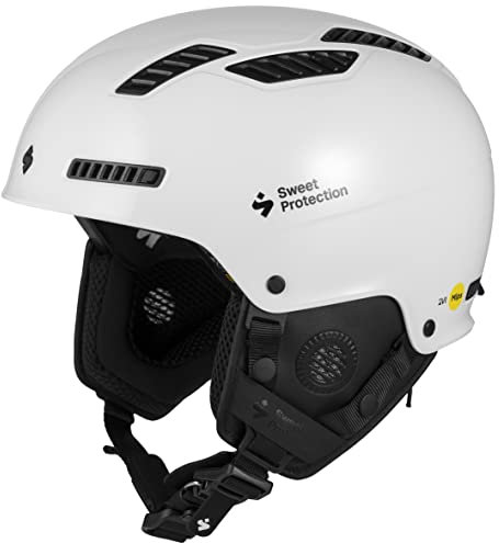 Sweet Protection Igniter 2Vi MIPS Skihelm, leicht, hoch belüftet, verstellbare Hartschale, Snowboardhelm, glänzend weiß, Größe S/M