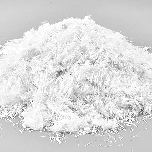 2 kg 1/4 Fiberglass for Cement Mortar Concrete Fiberglass Filler Anti Cracking Concrete Fiber Reinforcement Anti Seepage Milled Glass Fiber for Building Wall Home Floor Garden Repair