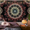 Yugarlibi Mandala Wandbehang Wandteppich Indisch Böhmisch Hippie Wandtuch Wand Deokration Rosa Lotos Tapisserie Ästhetisch für Zimmer Wohnheim Schlafazimmer, 150x130cm