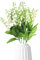 Lys blanc artificiel, muguet, fleurs muguet avec longue tige, pour bouquet mariage, couronne, centre table, décoration extérieure