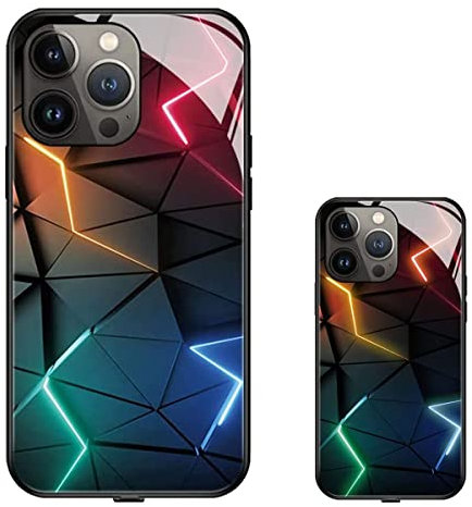 EEEONE Intelligent Sound Control Light-Up Phone Case for iPhone 13/14pro Max (Color : A#, Size : For iphone 13)