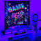 Csivoisw Gaming-Vorhänge für Jungen-Schlafzimmer, Gamer-Fenstervorhang, leuchtet im Schwarzlicht, Videospiel, Verdunkelungsvorhänge für Spielzimmer, Schlafzimmer, Dekoration, 114 x 160 cm