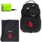 Schulrucksack Jungen Mädchen ab 3. Klasse Schule Tasche Brustgurt Schultasche Rucksack mit Sportbeutel Attach Bag und Regenhülle Premium 3 Teile Set Auswahl rtp (Dragon Schwarz 12645)
