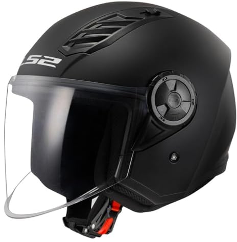LS2, Casque Moto Jet AIRFLOW II SOLID Matt Black, XL