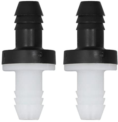 2 Stück Rückschlagventil 3 8 Zoll 10 Mm Kunststoff 1-Wege-Wasser-Rückschlagventil für Luftkompressor, Aquarium, Pumpe, Kraftstoff, Gas, Flüssigkeit, Luft, Verhindert Rückfluss in
