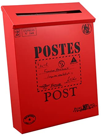 OSALADI 1 Stück Karton Retro Blechbriefkasten briefhalter briefkasten Vintage Blumentopf zum Aufhängen an der Wand Briefkasten zum Aufhängen an der Wand Wohnkultur