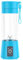 Meichoon Personal Blender Cup Electric USB Personalized Juice Mug 6 Blades with Strainer 400ml/14.1oz for Milkshake Smoothie Fruit Vegetable Juice LB33 Blue
