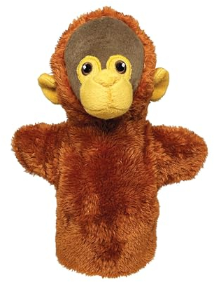 EcoBuddiez Hand Puppet - Orang-Utan von Deluxebase. AFFE Plüsch Handpuppen für Kinder. Eco-Friendly Tier Spielzeug Puppe für Pretend Play und Kinder Geschenke.