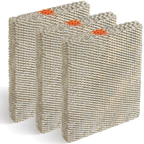DerBlue Wasserplatten-Luftbefeuchter, Ersatzfilter, kompatibel mit AprilAire Ganzhaus-Luftbefeuchter-Modellen 350, 360, 560, 568, 600, 600A, 700, 700A, 700M, 760, 760A, 768, 3 Stück
