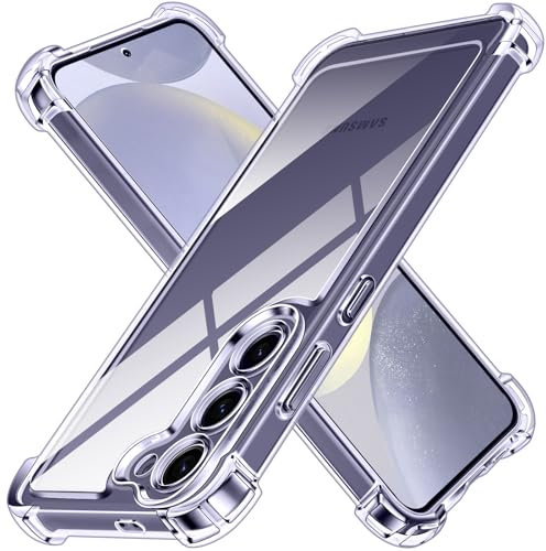 iVoler Anti Ingiallimento Chiaro Cover Case per Samsung Galaxy S24+ 5G / S24 Plus 5G, [Antiurto di Grado Militare] Custodia Sottile Trasparente per Assorbimento degli Urti con Paraurti in TPU Morbido