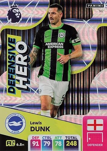 Carte à collectionner Panini Premier League 2024 2025 Lewis Dunk Defensive Hero