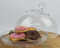 EMH Handgefertigte Glasvitrine Glocke mit Platte hoch 20 cm x 30 cm