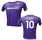 Generico Maglia Fiorentina Personalizzata Albert 10 creata utilizzando Maglia Calcio Replica Autorizzata 2024-2025 Taglie da Bambino Ragazzo - Gudmundsson (IT, età, 6 Anni, Regular, Viola)